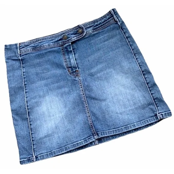 Skirt 7 For All Mankind Skirt mini denim skirt Size 32 - Picture 2 of 11